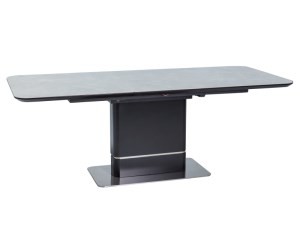 Стол обеденный Signal Pallas Ceramic 160(210)x90 серый черный